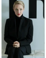 Amanda Seyfried The Dropout S01 Black Blazer Coat