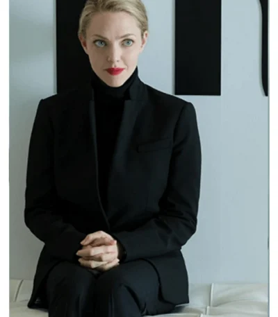 Amanda Seyfried The Dropout S01 Black Blazer Coat