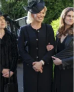 Hannah Waddingham Ted Lasso Rebecca Welton Black Long Coat