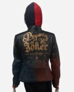 Harley Quinn Daddy’s Lil’ Monster Quilted Black Jacket