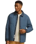 Levi Fiehler Resident Alien S04 Blue Quilted Jacket