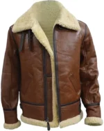 Power Book III Raising Kanan Lou Lou Brown Shearling Jacket