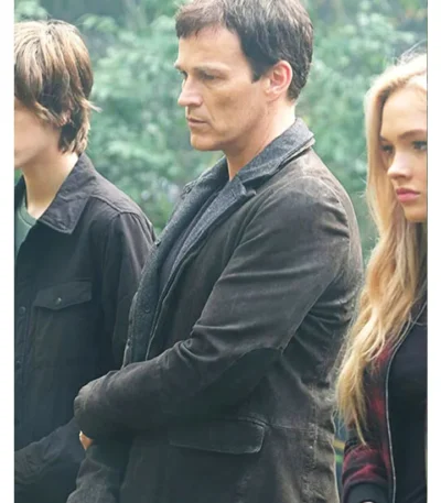 Stephen Moyer The Gifted Suede Leather Blazer