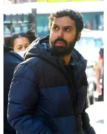 Suspicion Aadesh Chopra Blue and Black Puffer Jacket