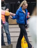 Ted Lasso S03 Juno Temple Blue Puffer Jacket