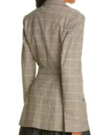 The Sex Lives of College Girls Reneé Rapp Plaid Belted Blazer