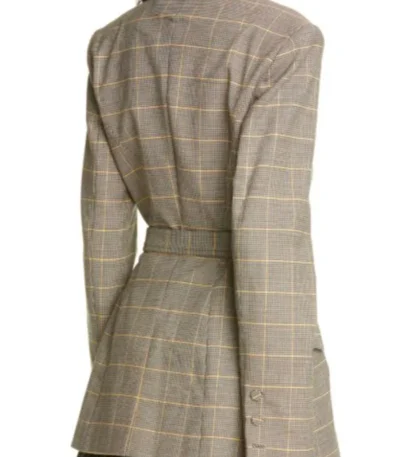 The Sex Lives of College Girls Reneé Rapp Plaid Belted Blazer