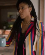 Shrinking 2023 Jessica Williams Multi Color Blazer