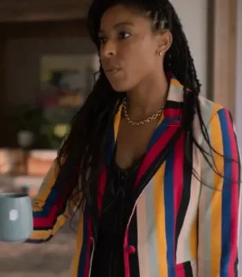Shrinking 2023 Jessica Williams Multi Color Blazer