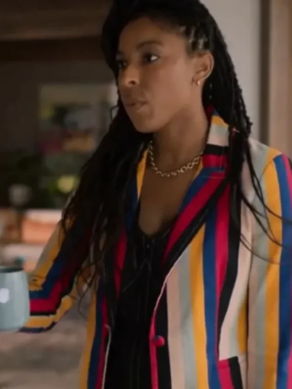 Shrinking 2023 Jessica Williams Multi Color Blazer