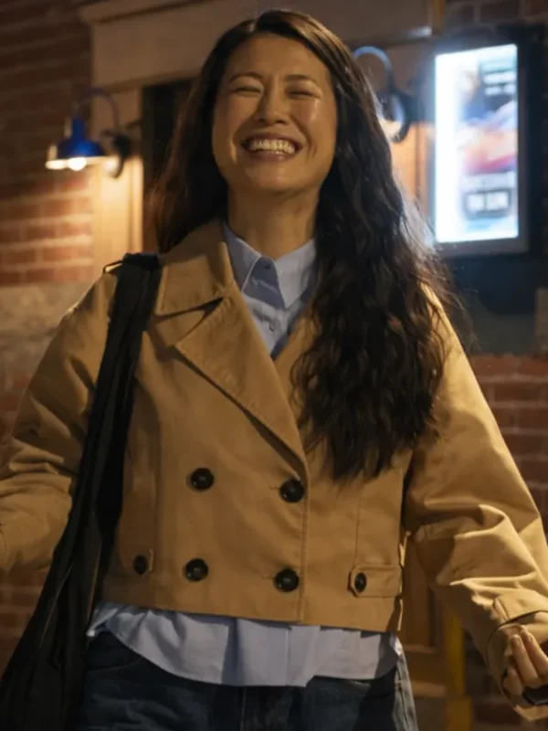 Shrinking Alice Cropped Trench Coat