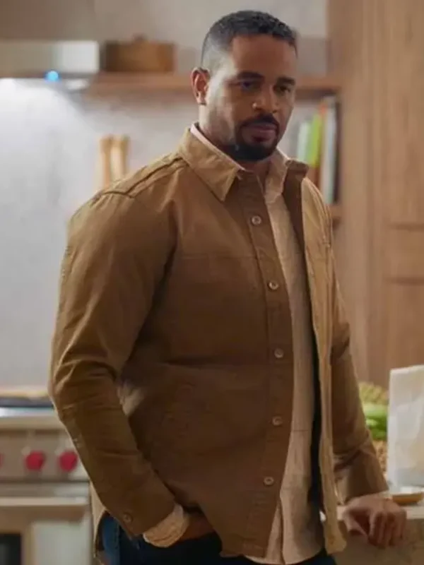 Shrinking Damon Wayans Jr. Brown Cotton Jacket