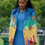 Shrinking Gaby Printed Blazer