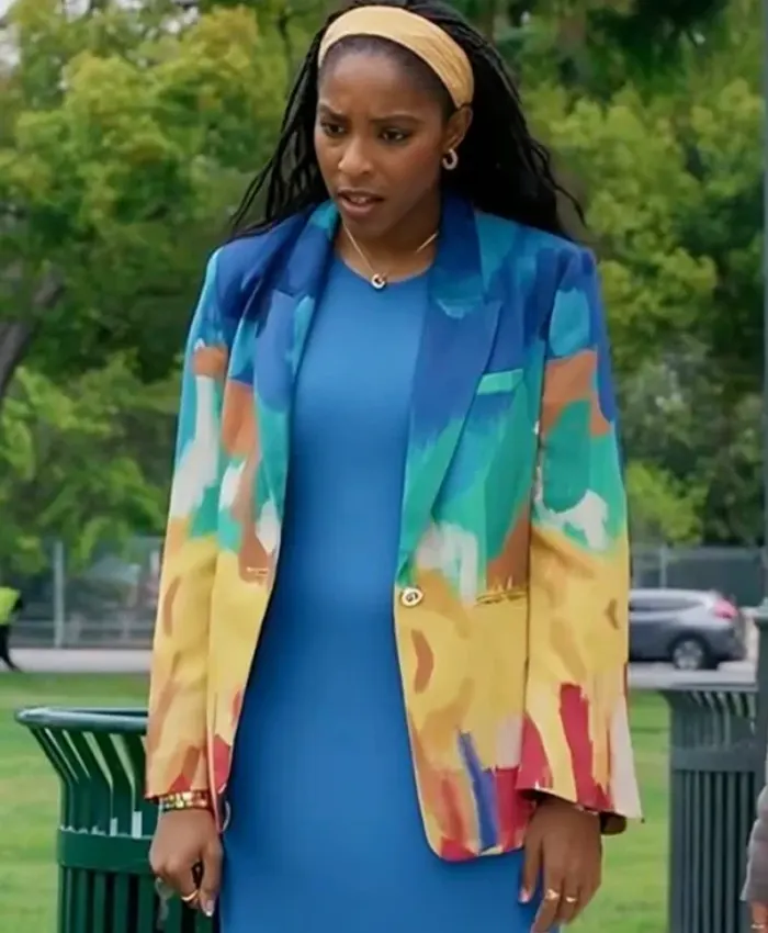Shrinking Gaby Printed Blazer Shrinking Gaby Printed Blazer