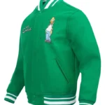 Simpson Kelly Green Wool Varsity Jacket