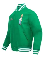 Simpson Kelly Green Wool Varsity Jacket