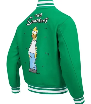 Simpson Kelly Green Wool Varsity Jacket