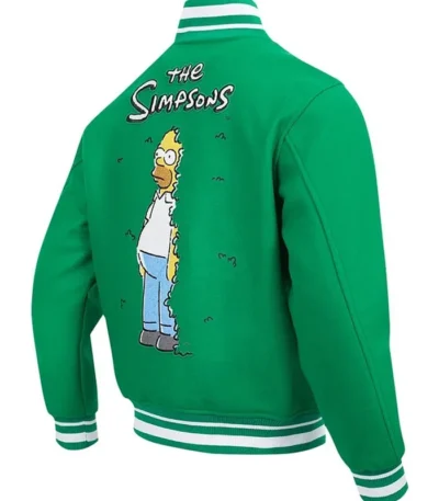 Simpson Kelly Green Wool Varsity Jacket
