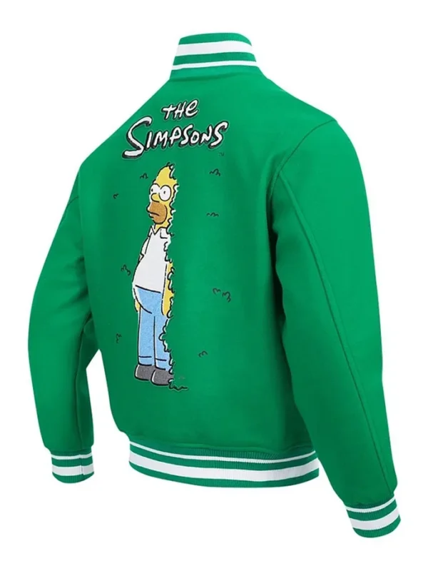 Simpson Kelly Green Wool Varsity Jacket