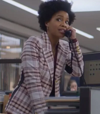 Sinclair Daniel The Other Black Girl 2023 Plaid Coat
