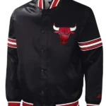 Slider Chicago Bulls Black Satin Jacket