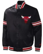 Slider Chicago Bulls Black Satin Jacket