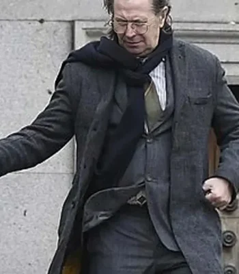 Slow Horses S01 Gary Oldman Grey Wool Coat