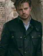 Slow Horses 2022 Jack Lowden Black Cotton Jacket
