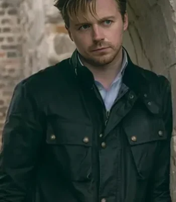 Slow Horses 2022 Jack Lowden Black Cotton Jacket