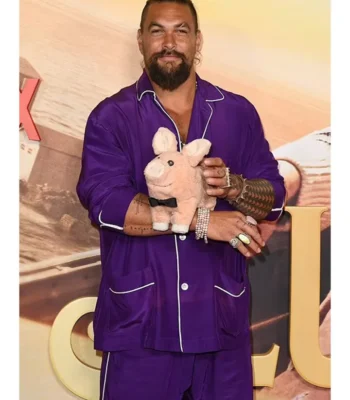 Slumberland 2022 Jason Momoa Purple Suit
