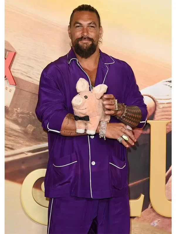 Slumberland 2022 Jason Momoa Purple Suit