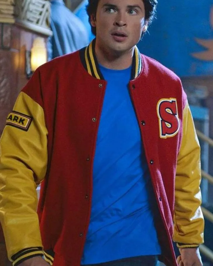 Smallville Clark Kent Crows Varsity Cotton Jacket Smallville Clark Kent Crows Varsity Cotton Jacket