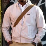 Snowfall S05 EP05 Franklin Saint White Bomber Jacket