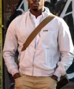 Snowfall S05 EP05 Franklin Saint White Bomber Jacket