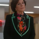So Help Me Todd Marcia Gay Harden Black Corduroy Blazer