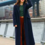 Something from Tiffany’s Zoey Deutch Blue Trench Coat