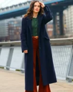 Something from Tiffany’s Zoey Deutch Blue Trench Coat