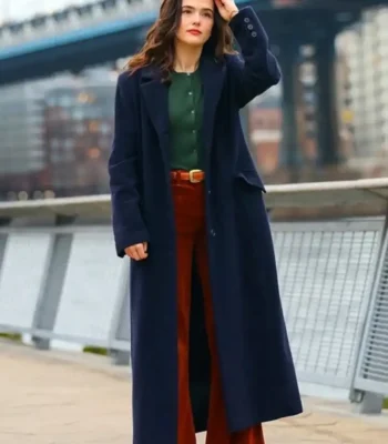 Something from Tiffany’s Zoey Deutch Blue Trench Coat