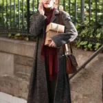 Something from Tiffany’s Zoey Deutch Grey Coat