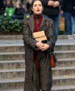 Something from Tiffany’s Zoey Deutch Grey Coat