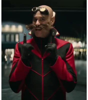 Sonic the Hedgehog 2 Jim Carrey Red Black Jacket