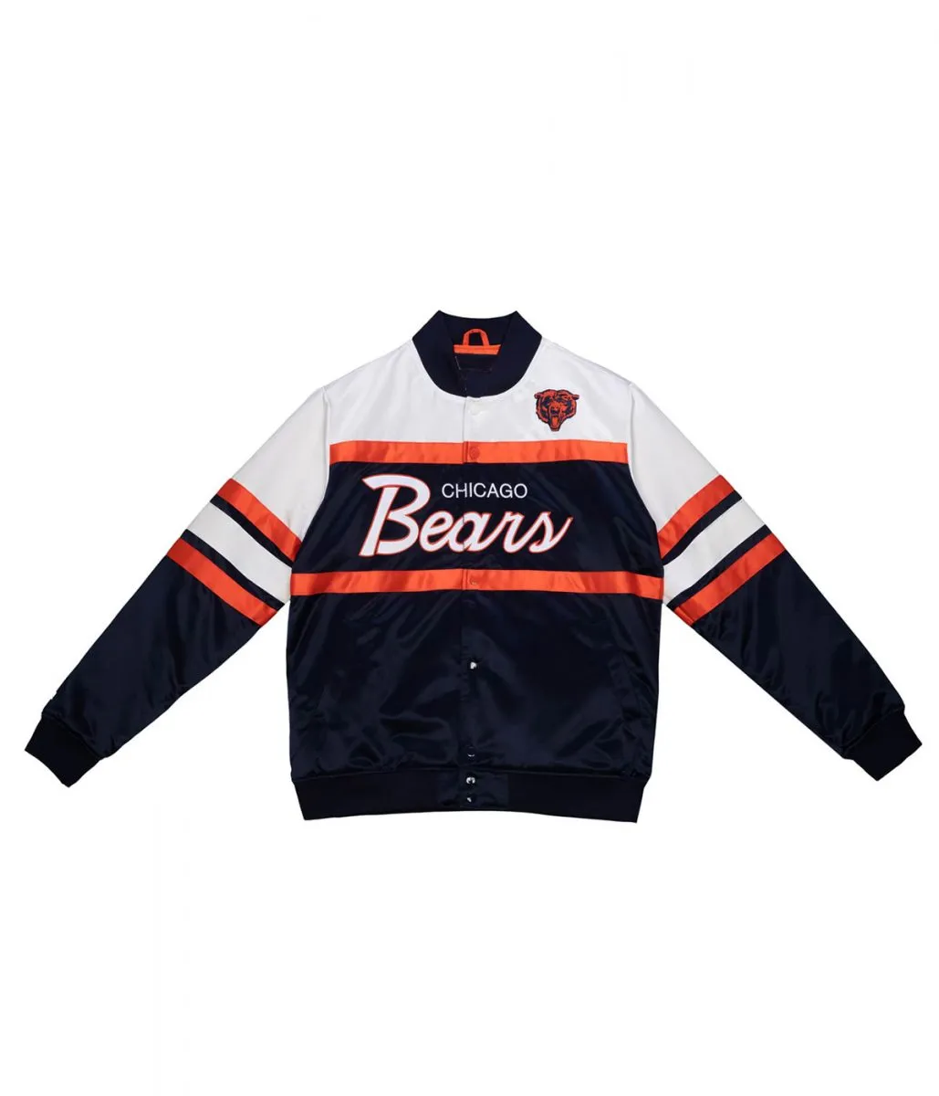 Special Script Chicago Bears Varsity Heavyweight Satin Jacket Special Script Chicago Bears Varsity Heavyweight Satin Jacket