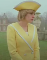 Spencer Kristen Stewart Yellow Wool Coat