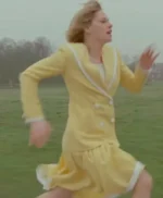 Spencer Kristen Stewart Yellow Wool Coat