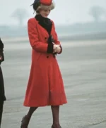 Spencer Princess Diana Red Trench Coat