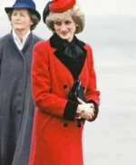 Spencer Princess Diana Red Trench Coat