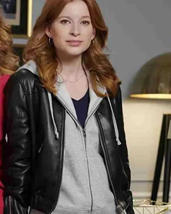 Spencer Sisters 2023 Stacey Farber Black Leather Jacket