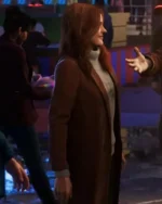Spider-Man 2 Mary Jane Brown Wool Coat