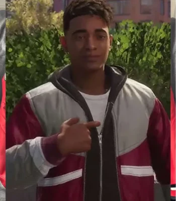 Spider-Man 2 Miles Morales Zip Bomber Jacket