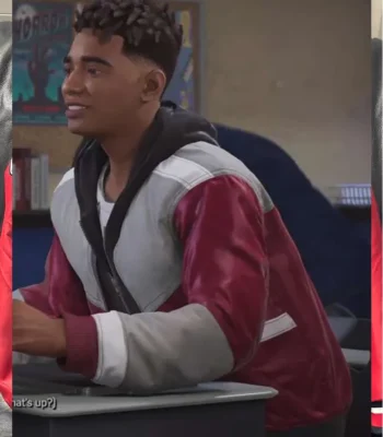 Spider-Man 2 Miles Morales Zip Bomber Jacket